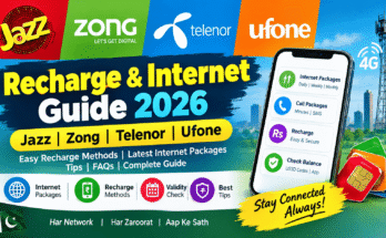 Jazz, Zong, Telenor & Ufone Recharge and Internet Guide 2026