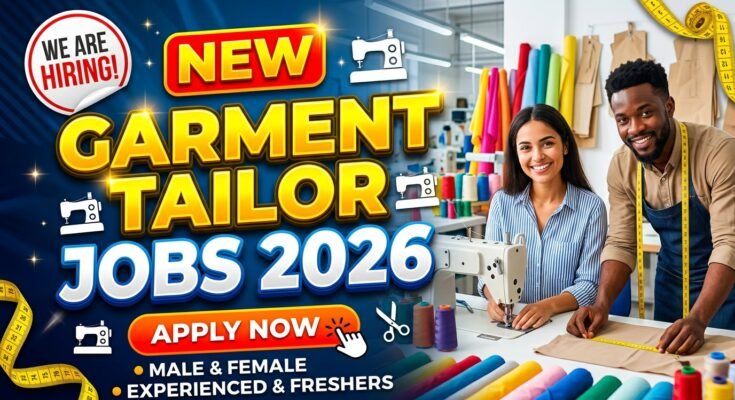 New Garment Tailor Jobs 2026